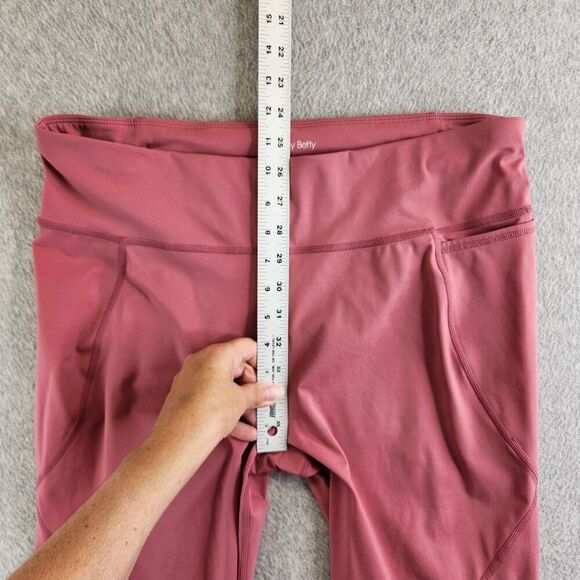 Sweaty Betty Leggings Womens 14 Pink Power 7/8 Length Pockets Drawstring Hi Rise - Picture 11 of 14